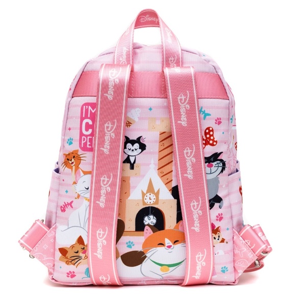 WondaPop Disney Cats Lover Nylon Mini Everyday Summer Disneyland Trip Backpack - Picture 5 of 6
